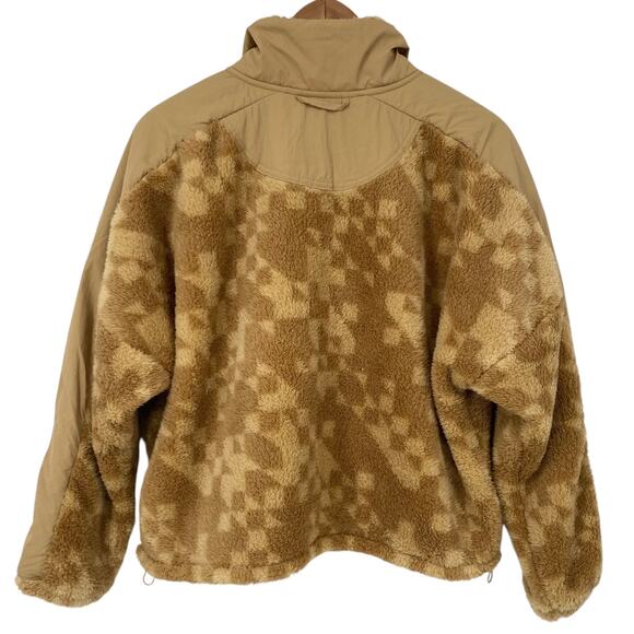 JOYLAB NWT Faux Fur Lightweight Jacket Brown Tan Size Small Pockets Zip Front - Picture 3 of 5